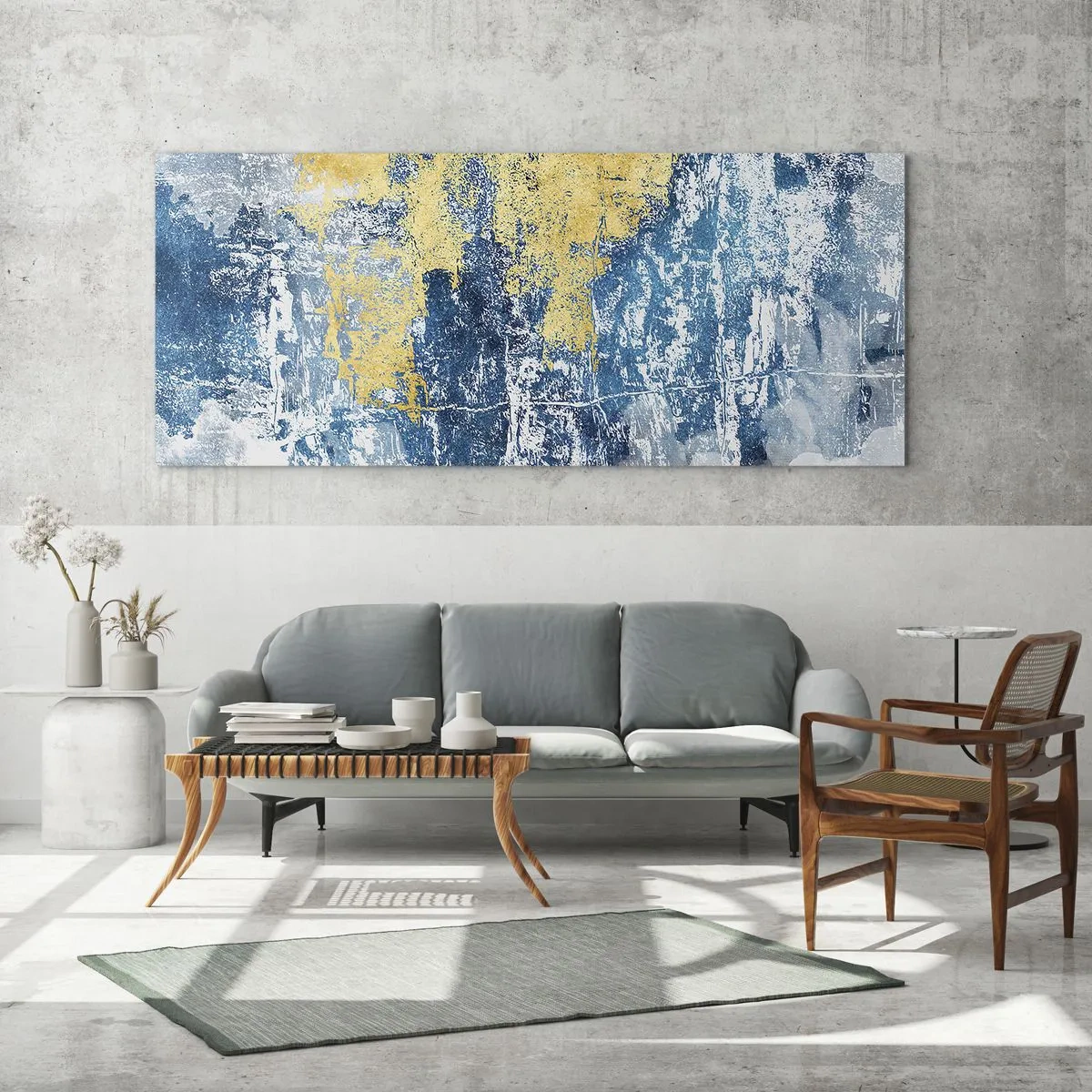 Üveg kép - Derűs absztrakció - 100x40 cm