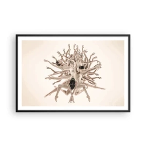 Poszter fehér keretben - Virágzás a táncban - 91x61 cm