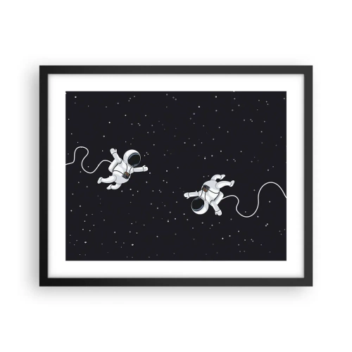 Poszter fehér keretben - Kozmikus tánc - 50x40 cm