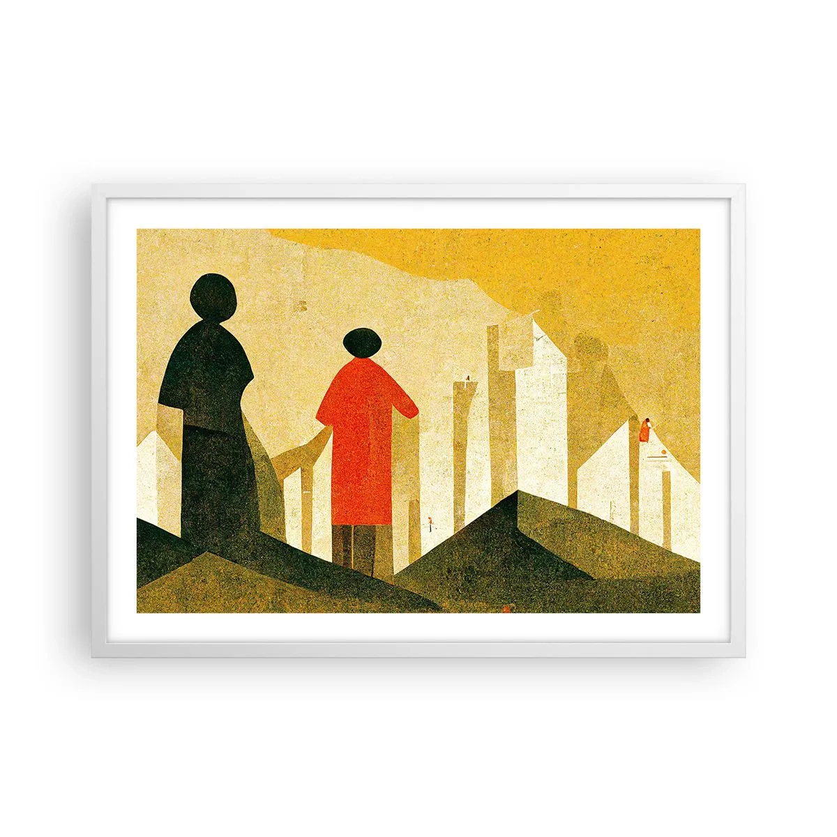 Poszter fekete keretben - Még messze van - 70x50 cm