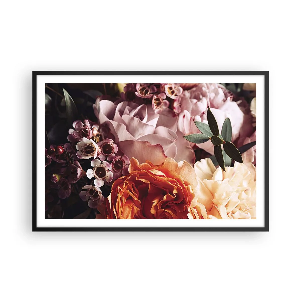 Poszter fehér keretben - Szépségbe burkolózva - 91x61 cm