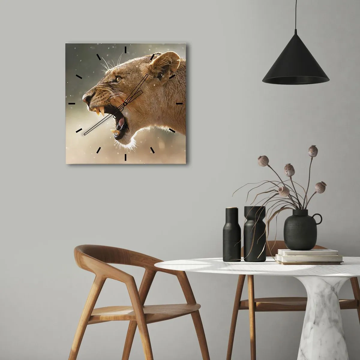 Falióra, Óra - Próbálj meg nem hallgatni - 40x40 cm