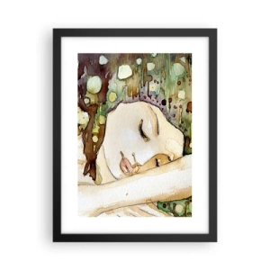 Poszter fehér keretben - Smaragd-ibolya álom - 30x40 cm