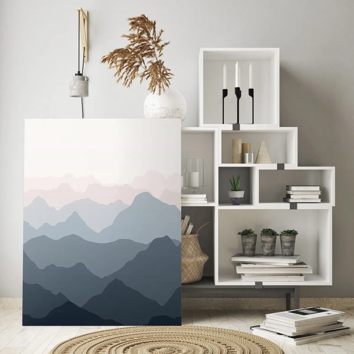 Üveg kép - A hegyek hullámai - 80x120 cm
