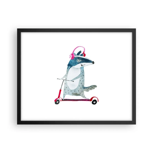 Poszter fehér keretben - Borzas örömök - 50x40 cm