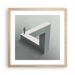 Poszter világos tölgy keretben - És mégis lehetséges - 40x40 cm