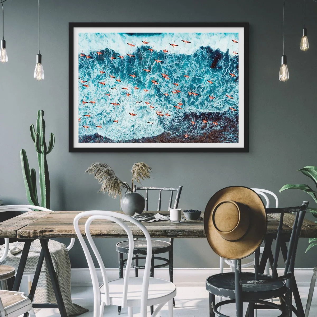 Poszter fehér keretben - A tengerparti parádé - 100x70 cm