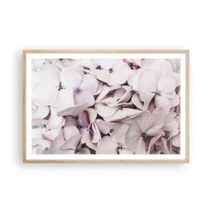 Poszter világos tölgy keretben - A virágok áradatában - 91x61 cm