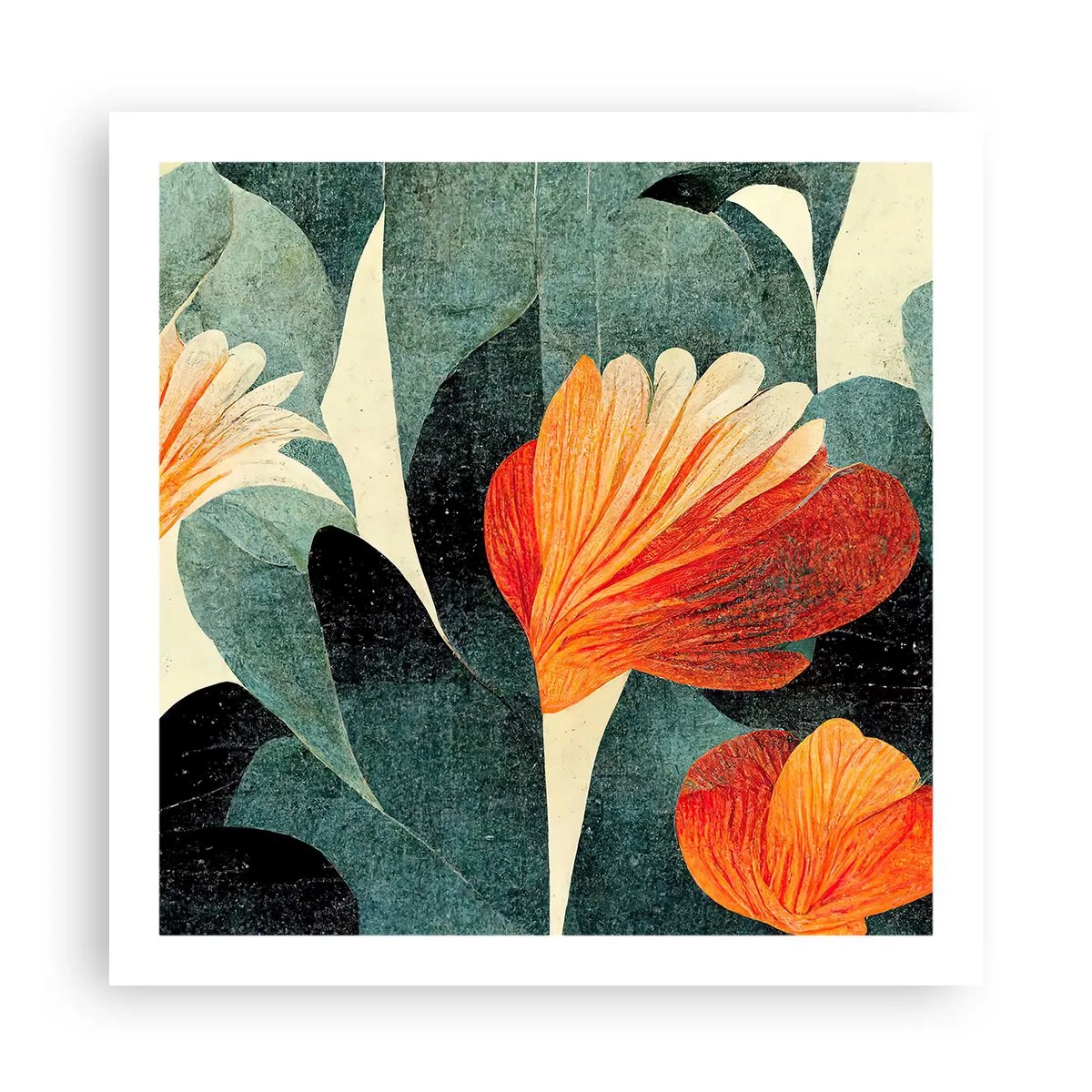 Poszter - A trópusok forrósága és a zöldellő hűvösség - 60x60 cm