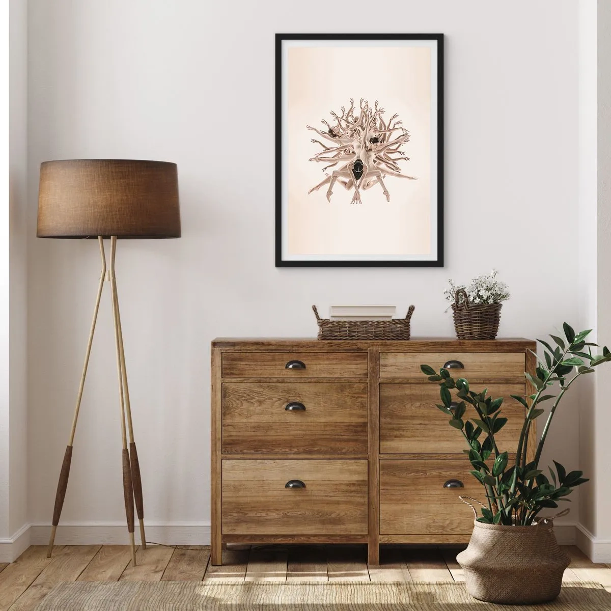 Poszter fehér keretben - Virágzás a táncban - 61x91 cm