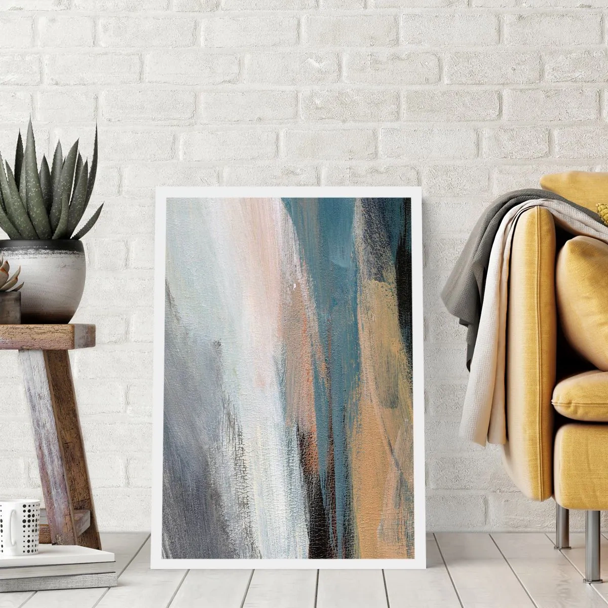 Poszter - Absztrakció: északi táj - 50x70 cm