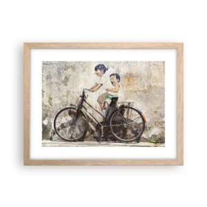 Poszter világos tölgy keretben - Igaz, vagy hamis? - 40x30 cm