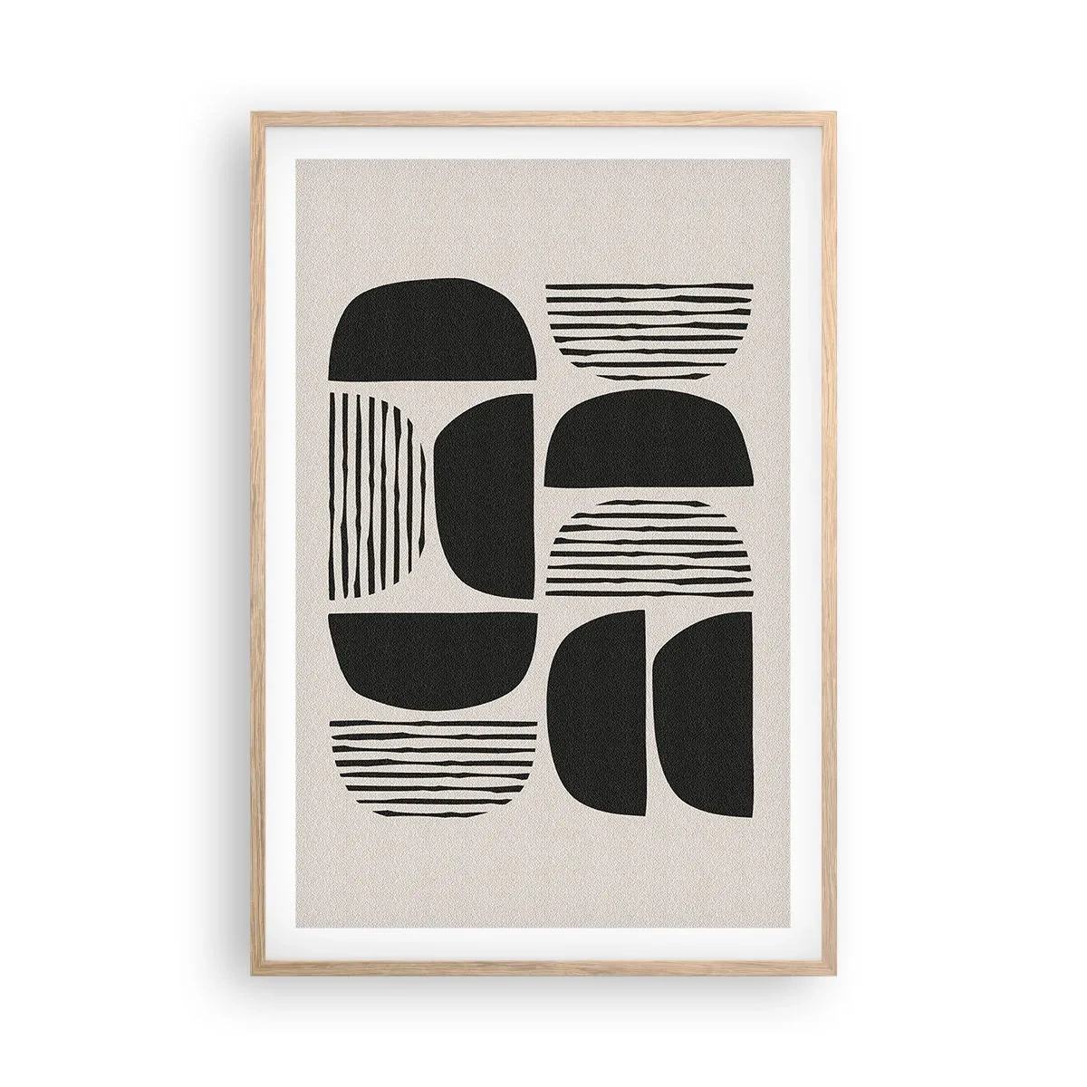 Poszter világos tölgy keretben - Félszívű megállapodások - 61x91 cm