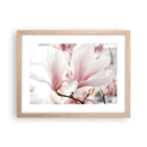 Poszter világos tölgy keretben - Határtalan gyengédség - 40x30 cm