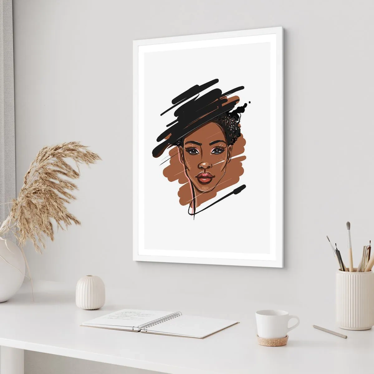 Poszter fekete keretben - Édes, mint a csokoládé - 40x50 cm