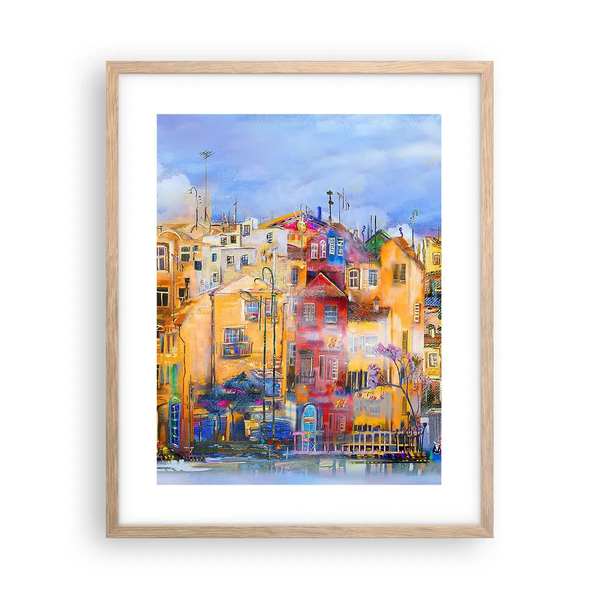 Poszter világos tölgy keretben - Együtt vagyunk - 40x50 cm