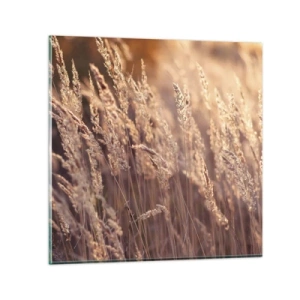 Üveg kép - Készen az ősz fogadására - 30x30 cm