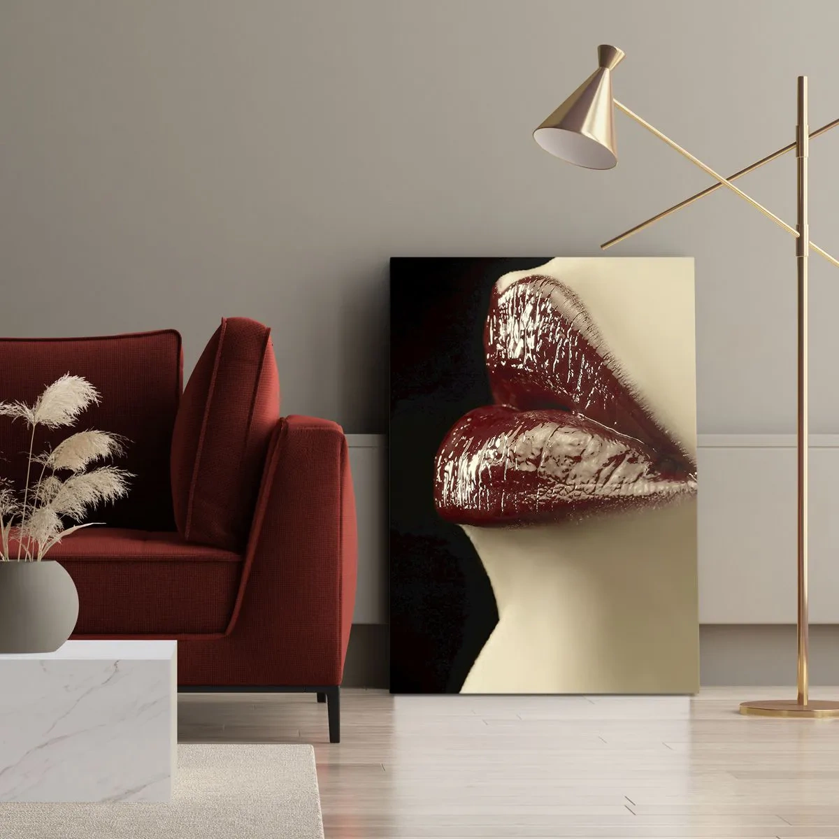 Vászonkép - A kármin érzékisége és ragyogása - 50x70 cm