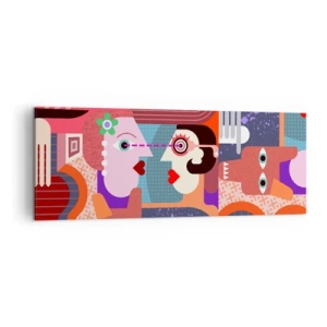 Vászonkép - Szemtől szembe - 140x50 cm