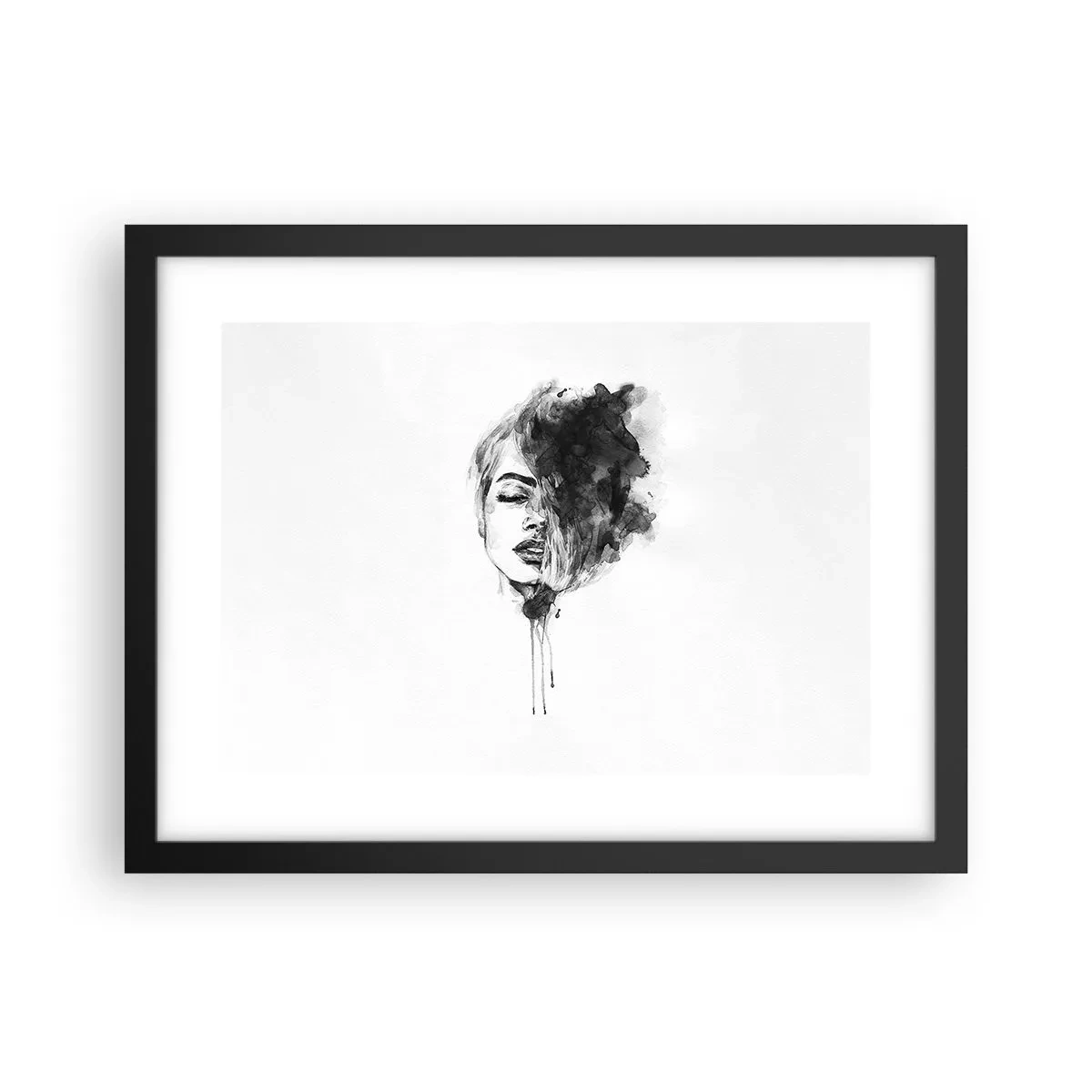 Poszter fehér keretben - Miről álmodozik egy lány - 40x30 cm