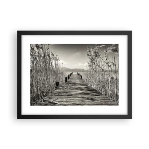 Poszter fehér keretben - A fű csendjében - 40x30 cm
