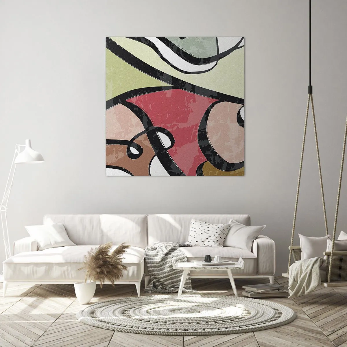 Vászonkép - Pirouettek a színek között - 60x60 cm