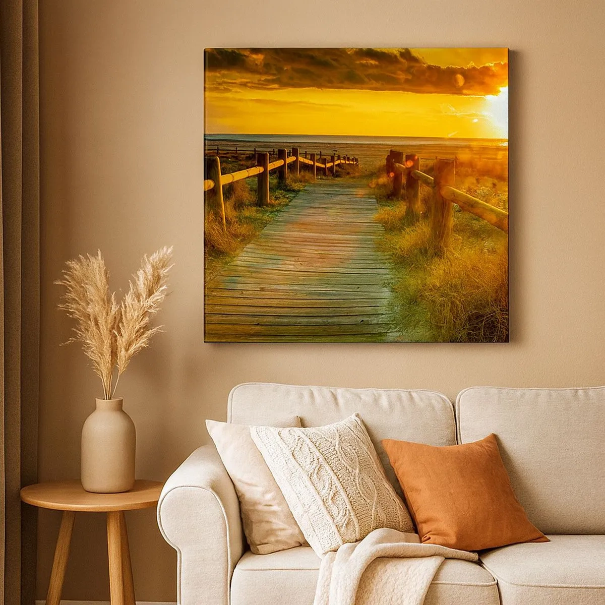 Vászonkép - Régi aranyban fürdetve - 30x30 cm