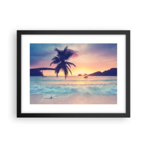 Poszter fehér keretben - Egy este az öbölben - 40x30 cm