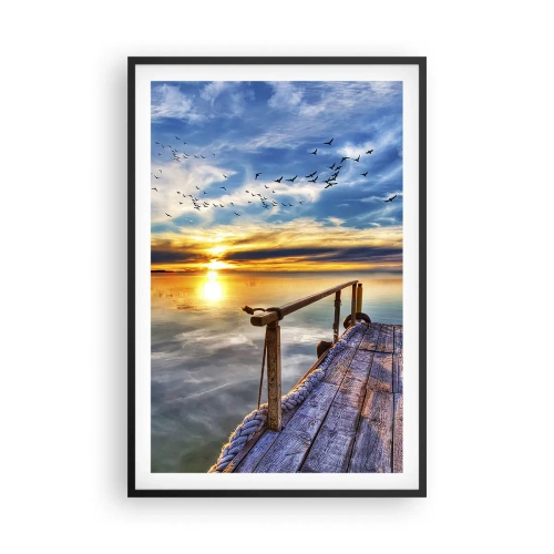 Poszter fehér keretben - Megnyugszik a szél - 61x91 cm