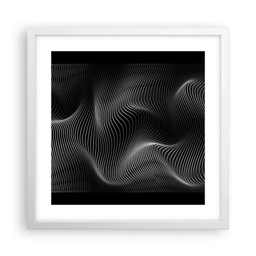 Poszter fekete keretben - A fény tánca a térben - 40x40 cm