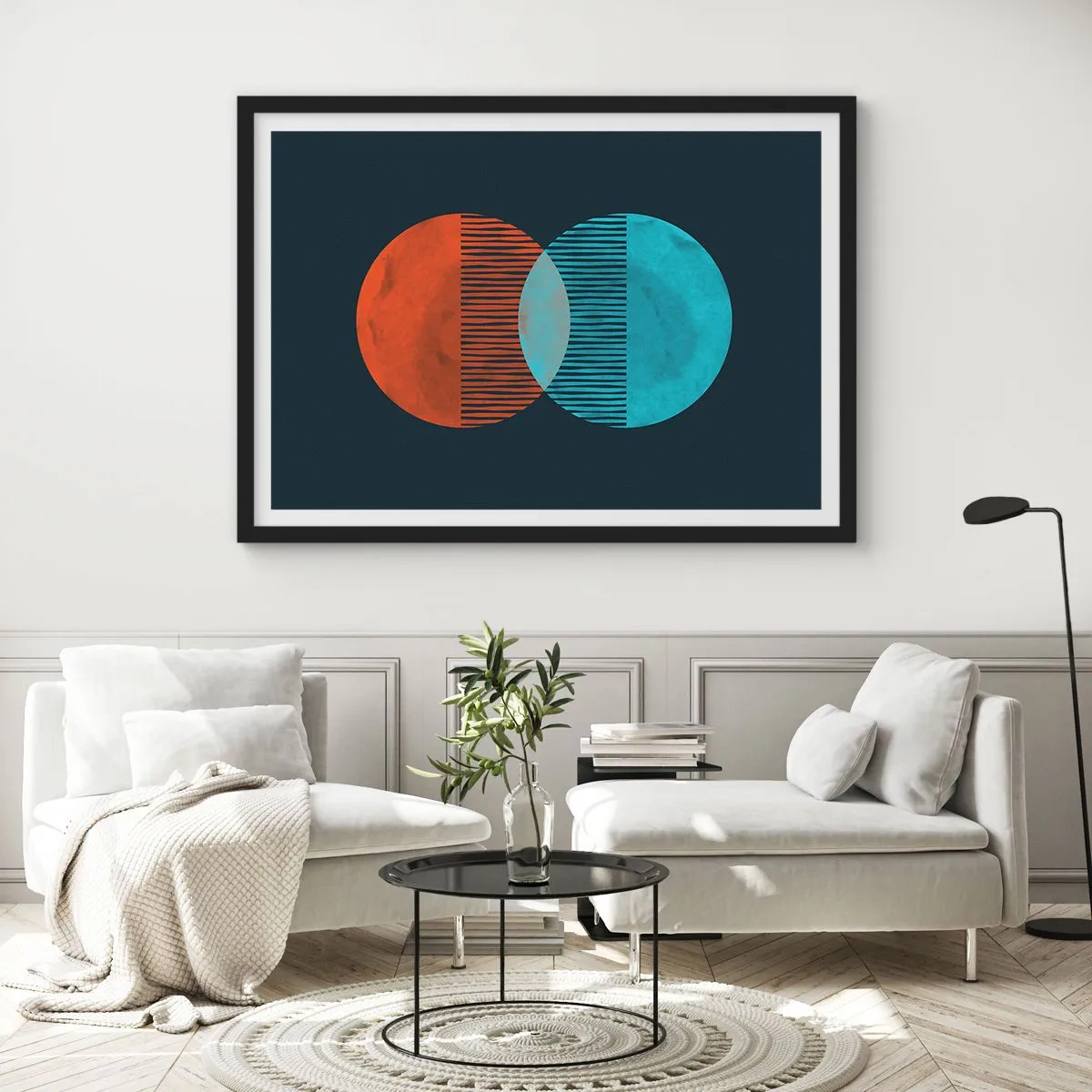 Poszter fehér keretben - Csillagászati fantázia - 70x50 cm