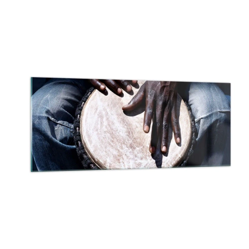 Üveg kép - Élj a saját ritmusodban - 100x40 cm