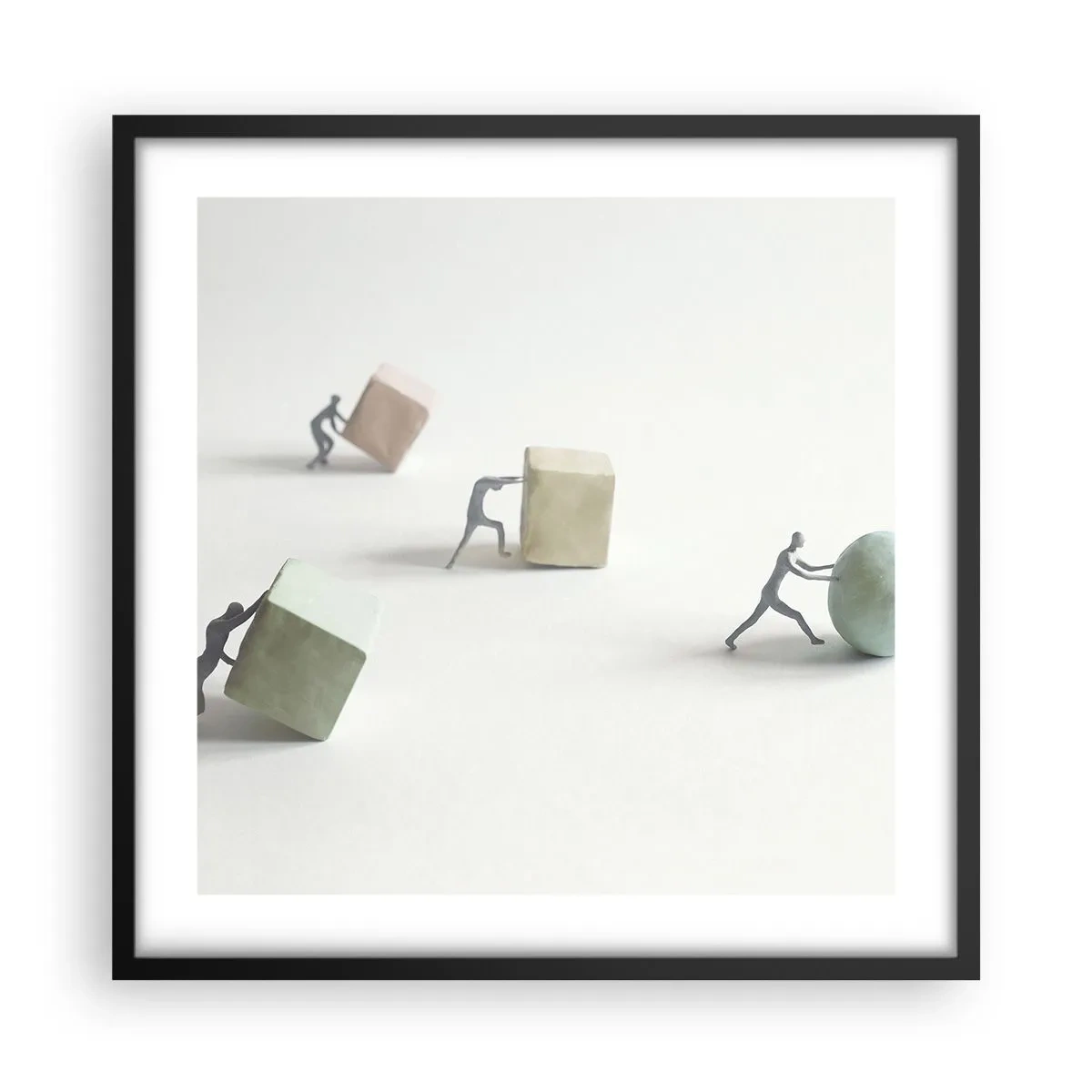 Poszter fehér keretben - Maga az élet - 50x50 cm