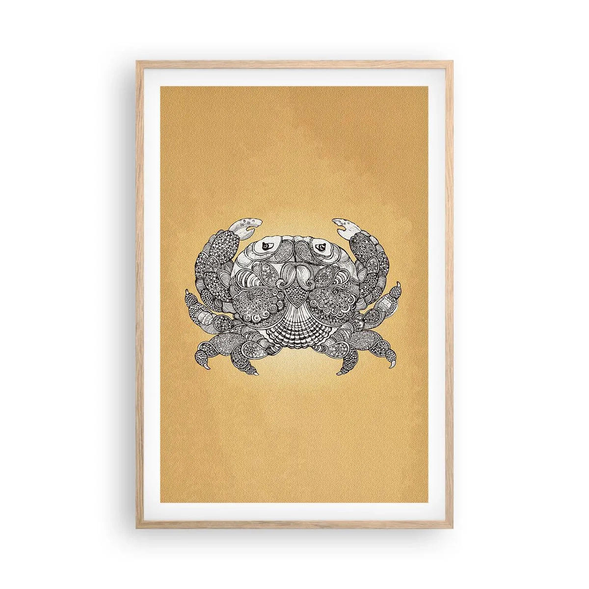 Poszter világos tölgy keretben - Rák úr történetei - 61x91 cm