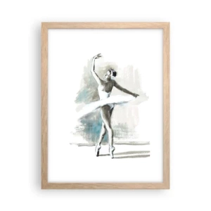 Poszter világos tölgy keretben - Hattyúvá varázsolva - 30x40 cm