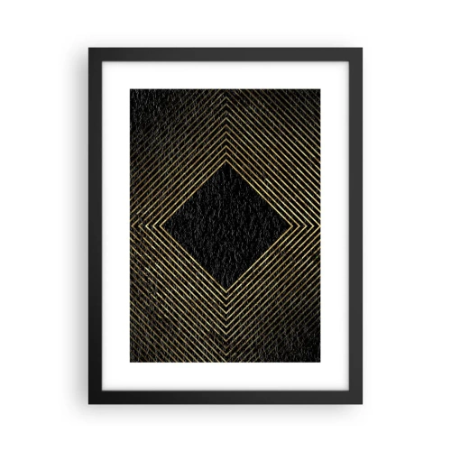 Poszter fehér keretben - Geometria glamour stílusban - 30x40 cm