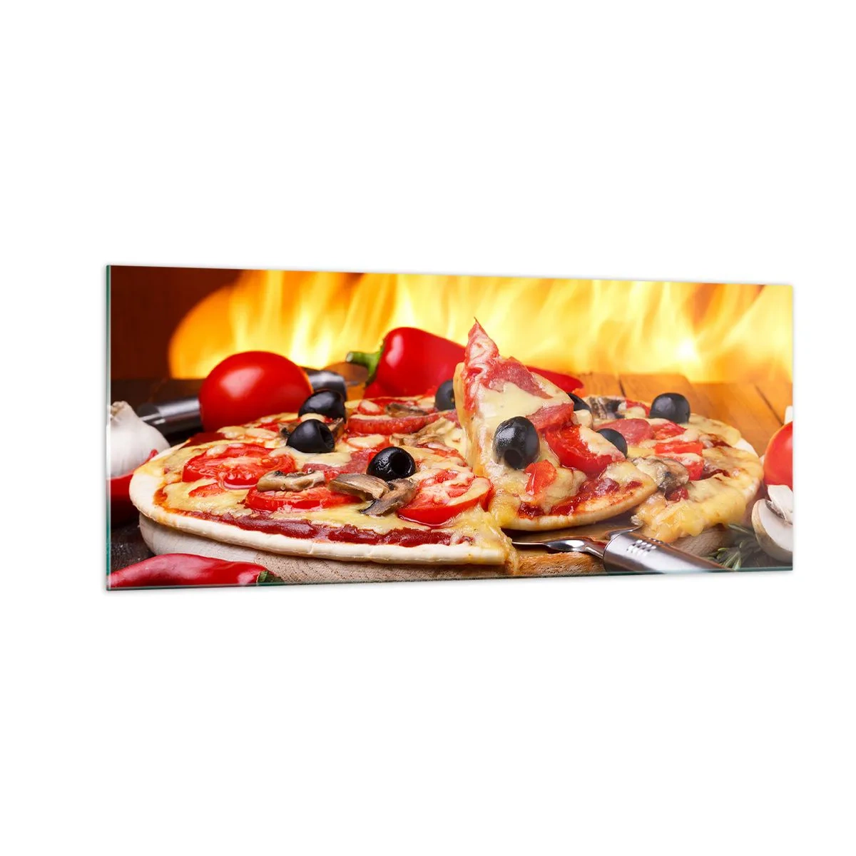 Üveg kép - From Italy with love - 100x40 cm