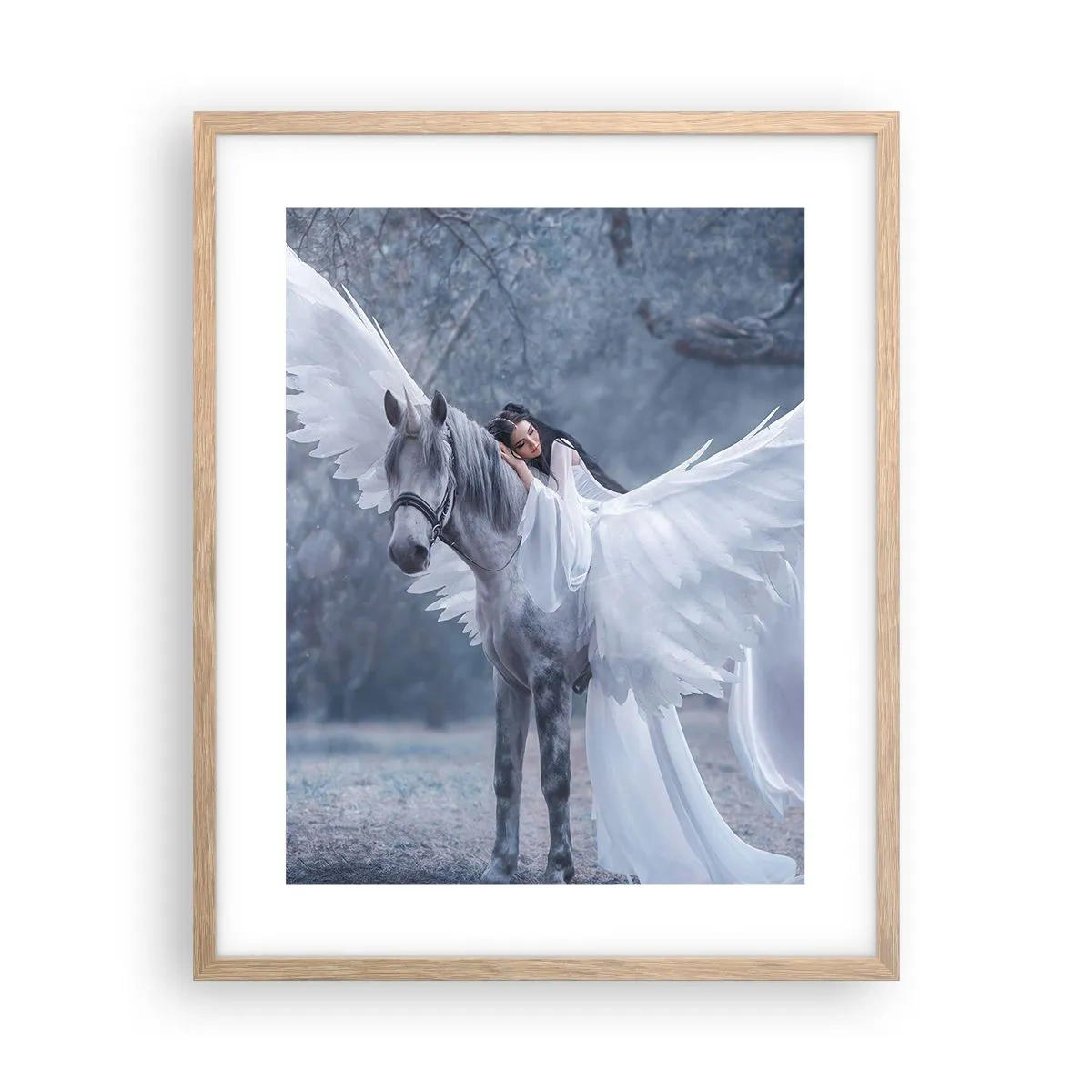 Poszter világos tölgy keretben - Egy ihletett pillanat - 40x50 cm