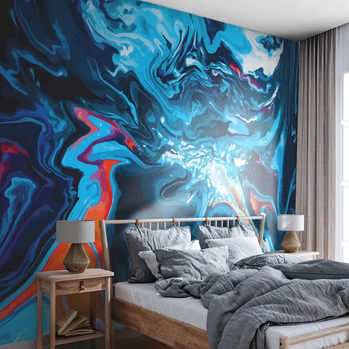 Fotótapéta Premium Canvas - Utazás a mennyország közepébe - Absztrakció, Darab, Modern minta - 400x280 cm