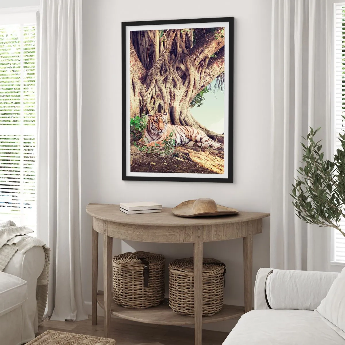 Poszter fehér keretben - Kilátás a Genezis könyvéből - 70x100 cm