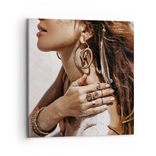 Vászonkép - Az érintetlen tengerpart királynője - 70x70 cm