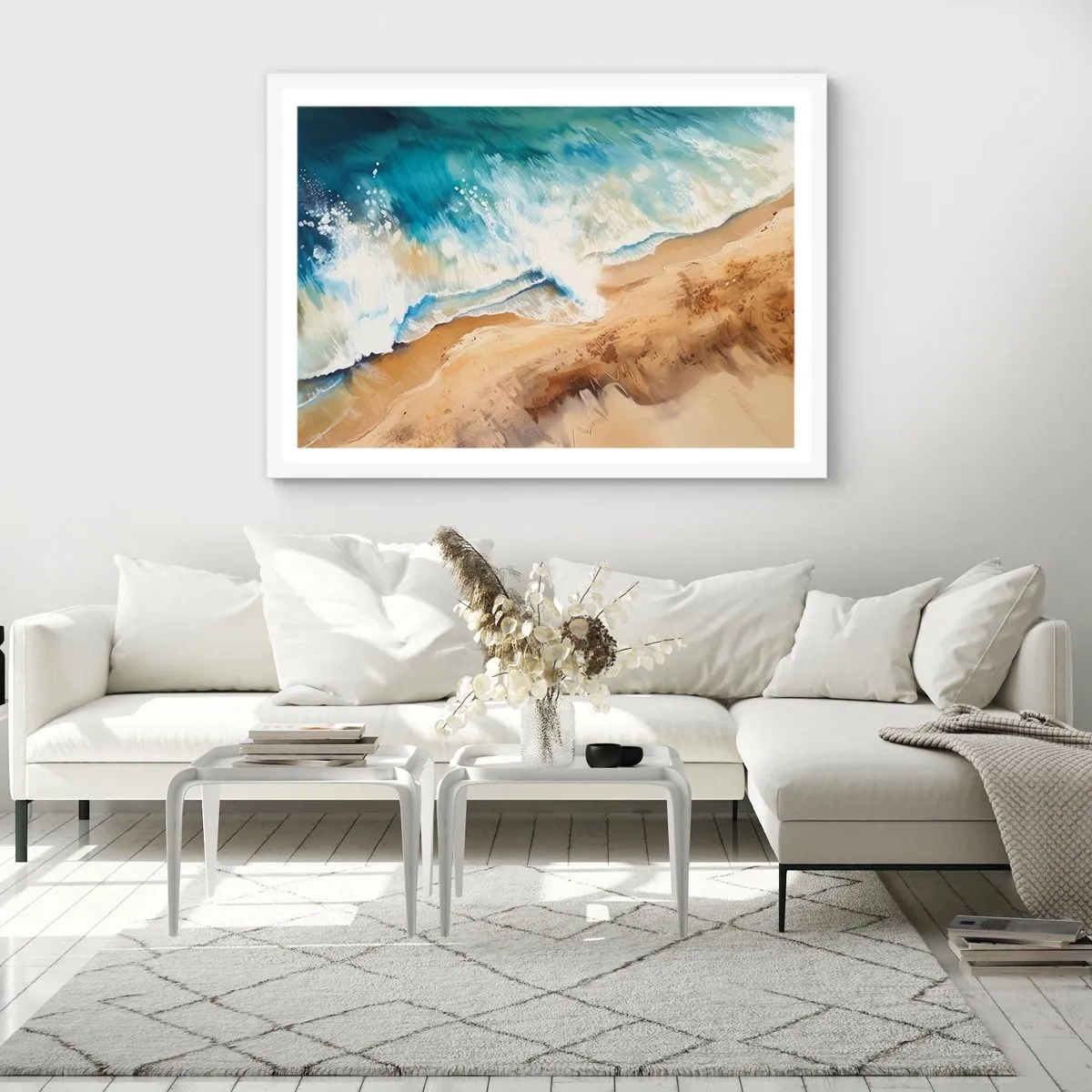 Poszter fekete keretben - Visszatérő hullám - 100x70 cm