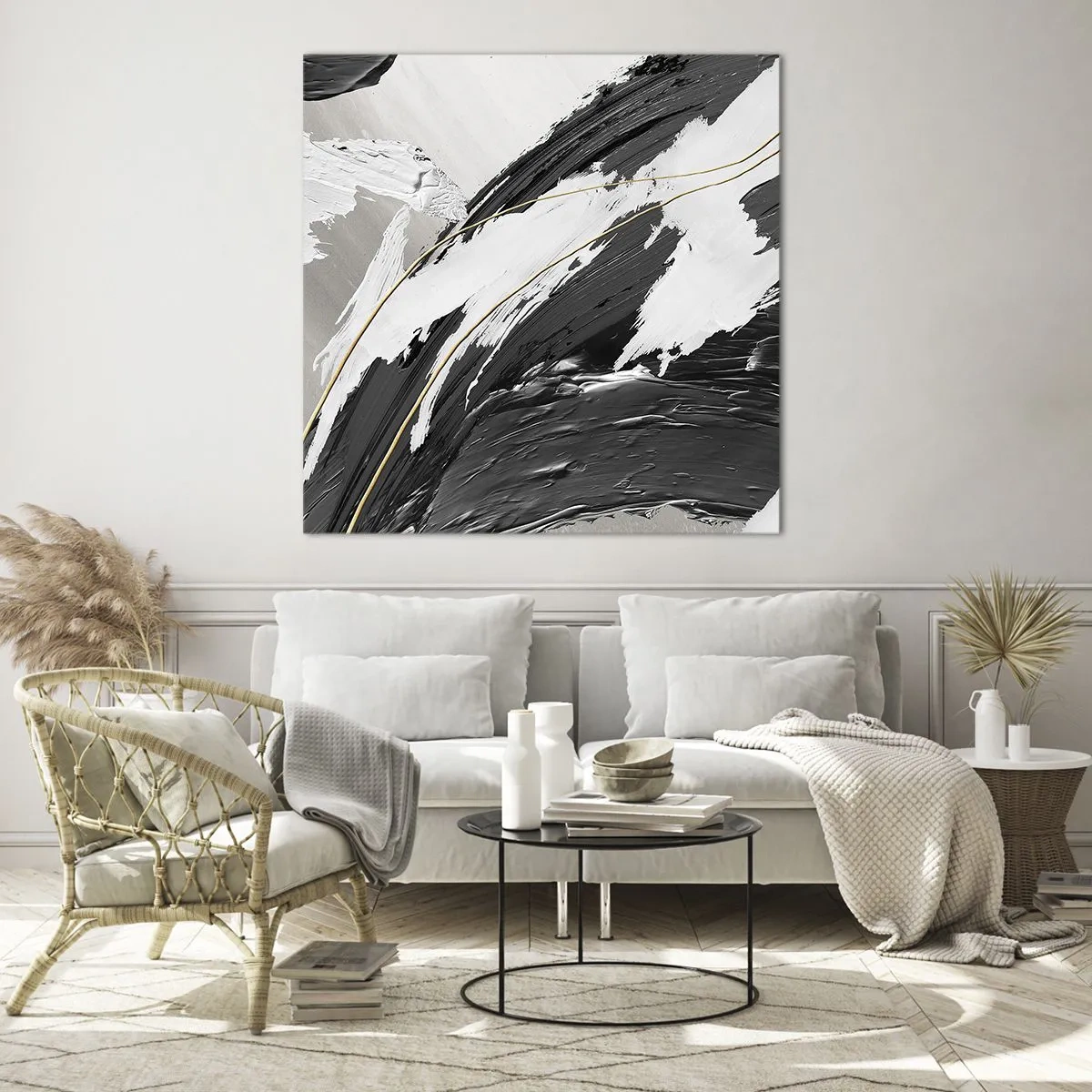 Üveg kép - Absztrakció érzékkel - 30x30 cm