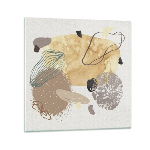 Üveg kép - Alkalmazott plumkológia - 50x50 cm