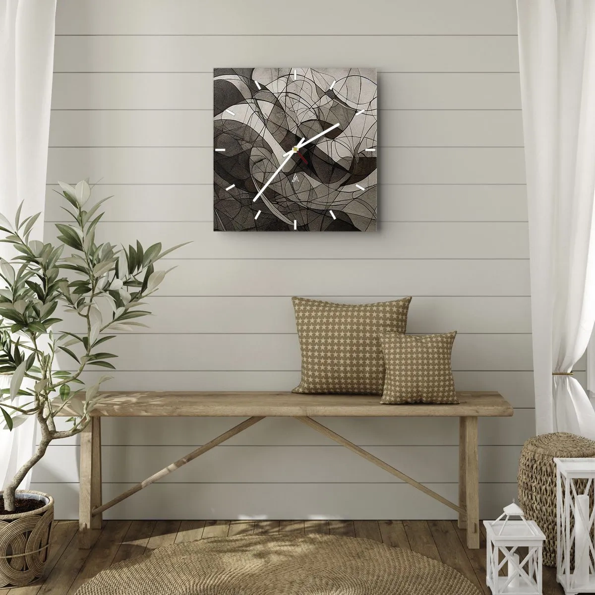 Falióra, Óra - A föld színeinek keringése - 30x30 cm