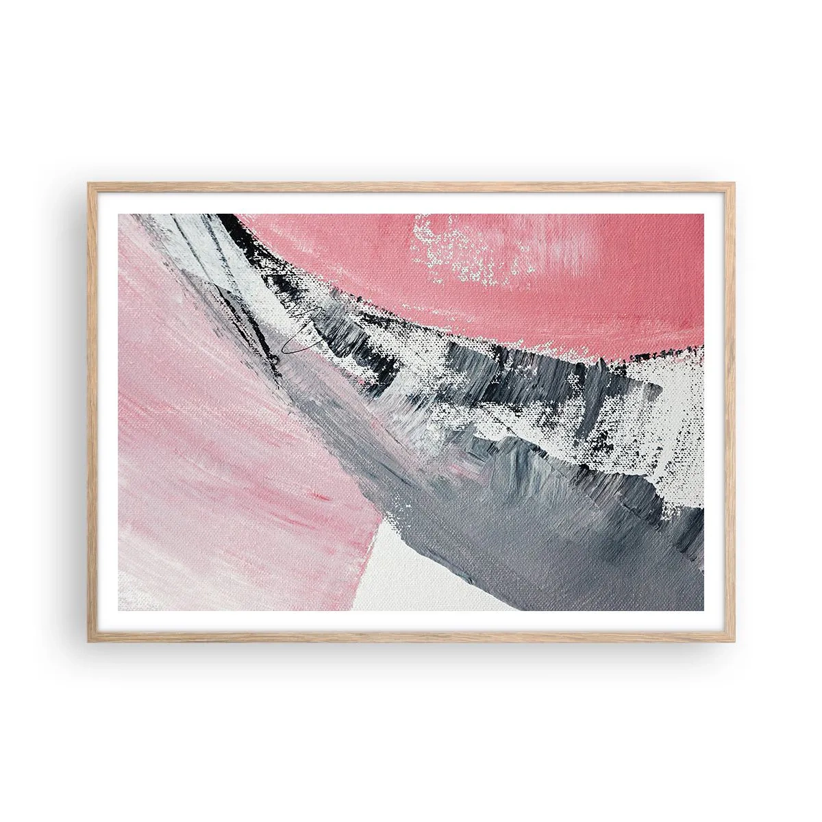 Poszter világos tölgy keretben - Hozzáillő kompozíció - 100x70 cm