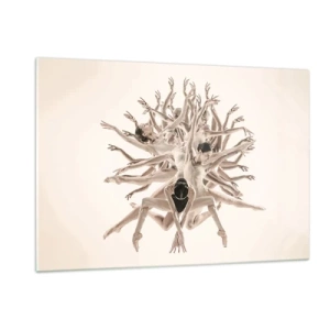 Üveg kép - Virágzás a táncban - 120x80 cm