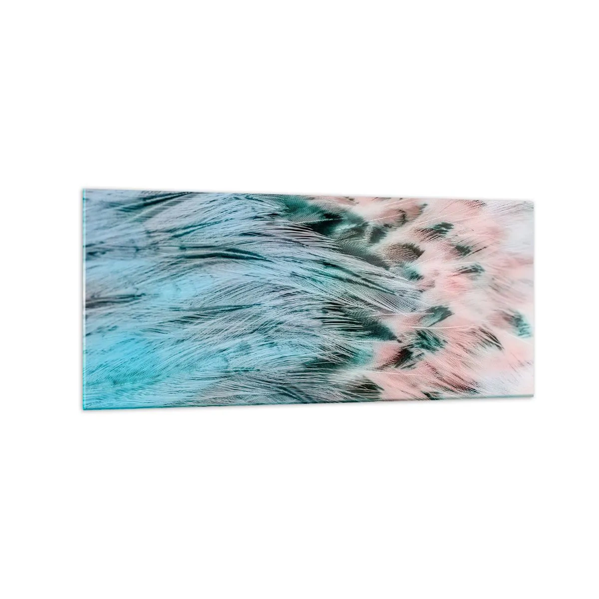 Üveg kép - Zafír rózsaszín pehely - 120x50 cm