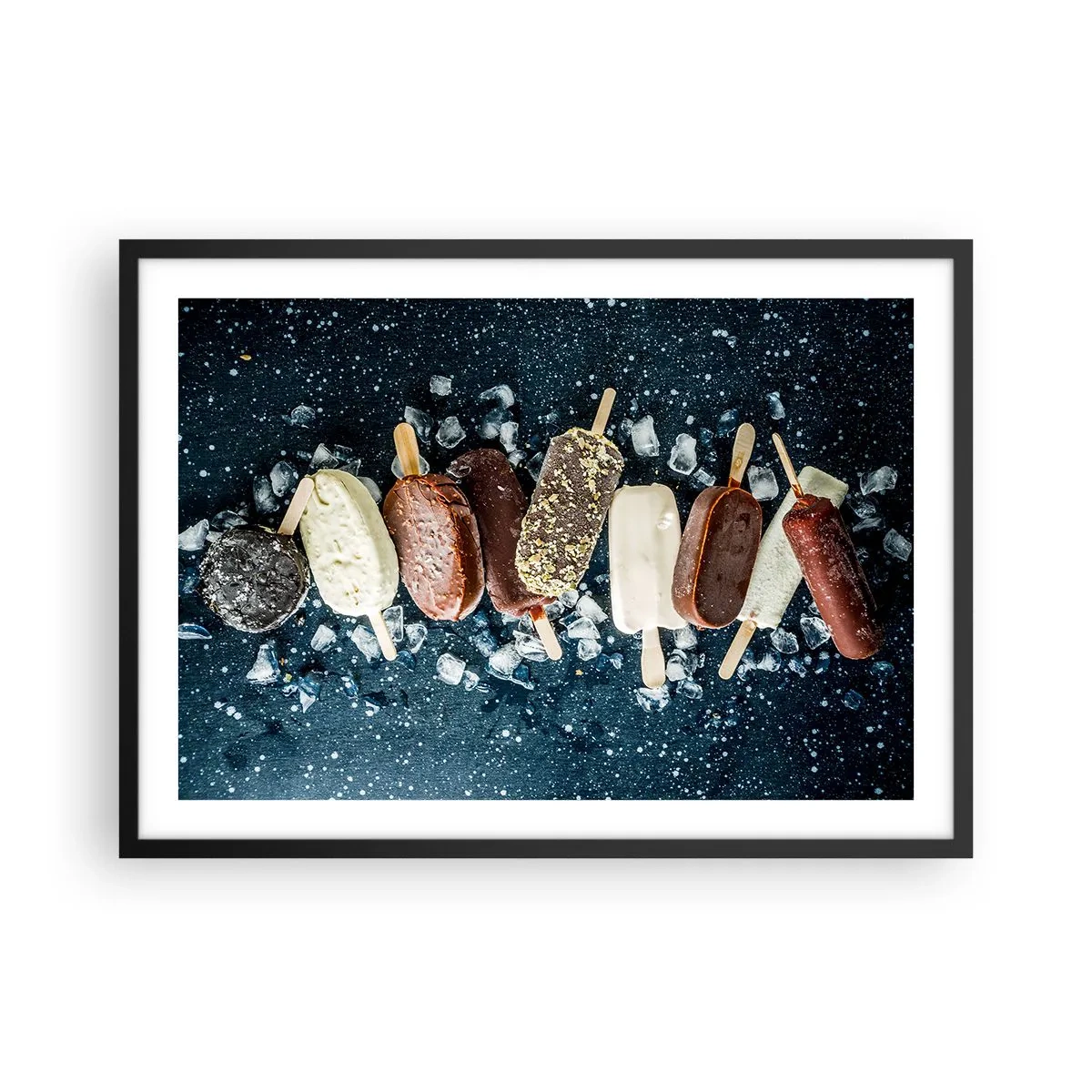 Poszter fehér keretben - A forró nyár íze - 70x50 cm