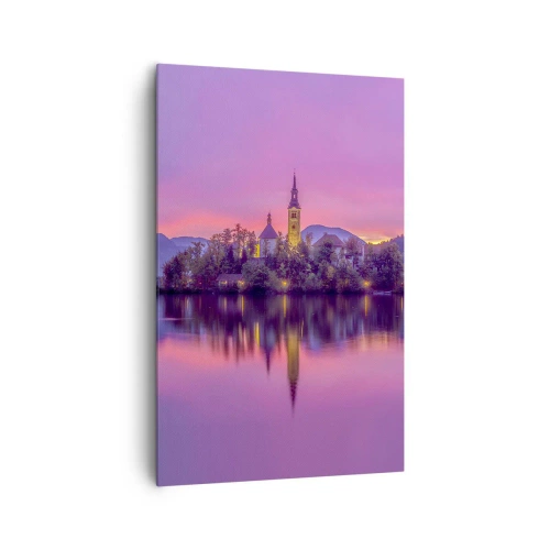 Vászonkép - Mesebeli sziget alkonyatkor  - 80x120 cm
